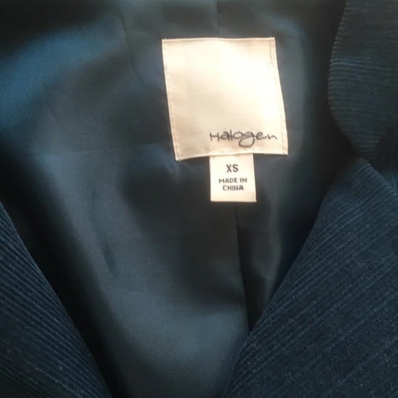 Halogen Fine Wale Corduroy Teal Blazer Size XS - Picture 4 of 9